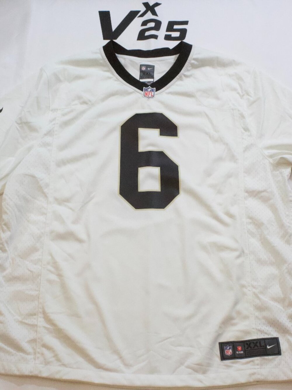 Men's Nike On Field New Orleans Saints Tyler Shough White Jersey Size XXL
